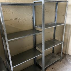 Outdoor Galvanized Metal Shelving 