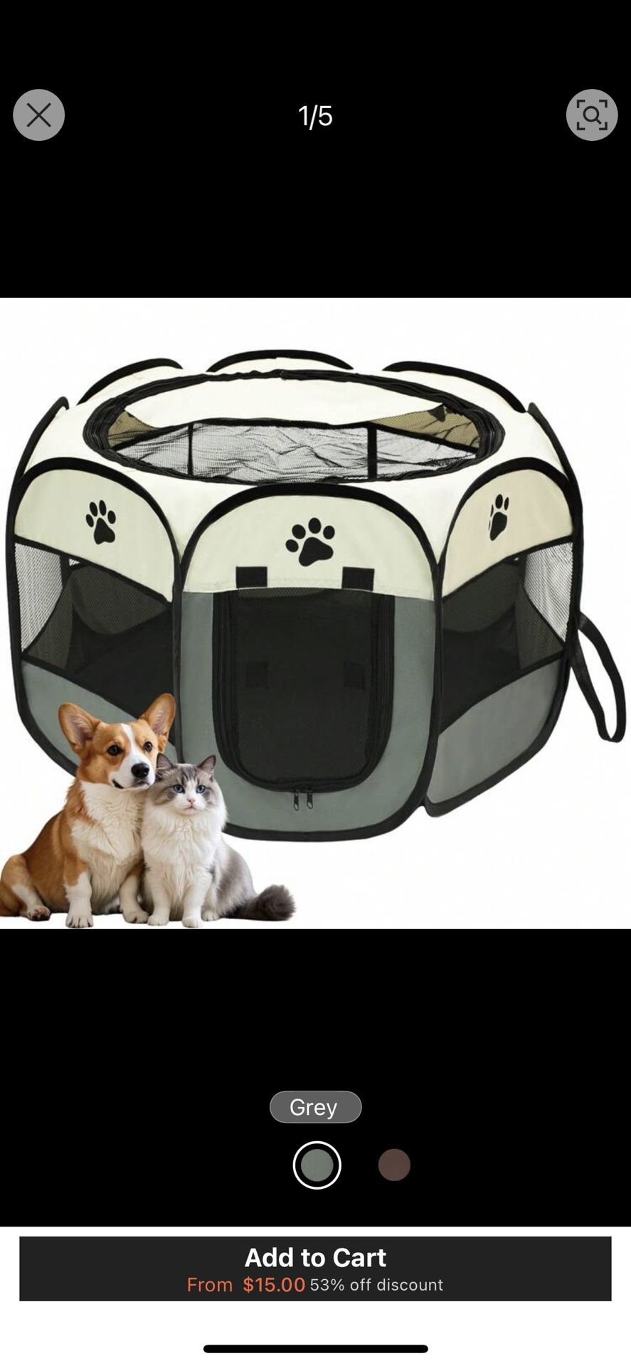 Small Pet Play Pen