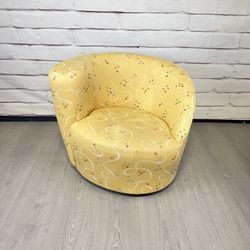 Vladimir Kagan Nautilus Yellow Swivel Chair