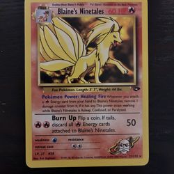 Pokemon Card NM rare Blaine’s Ninetales
