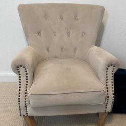 Beige/Natural Accent Chair 