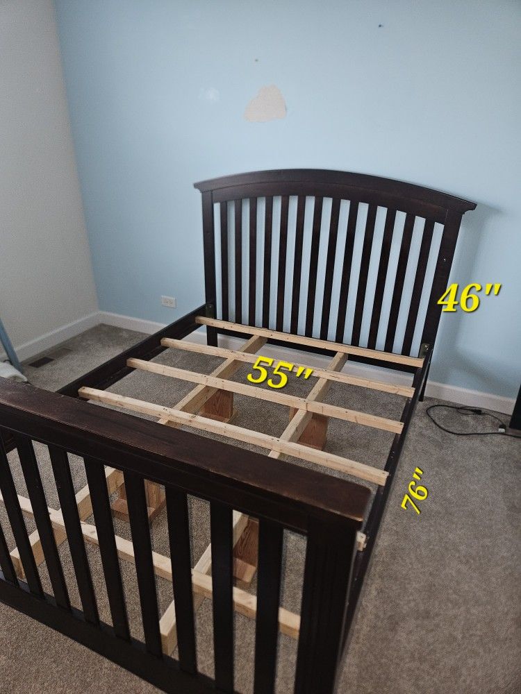 Full Size Bed Frame .. Bottom Frame Well Made 