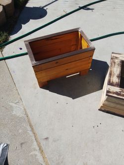 Planter box storage box