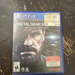 Metal Gear Solid V Ground Zeroes (Sony PlayStation 4, PS4, 2014)