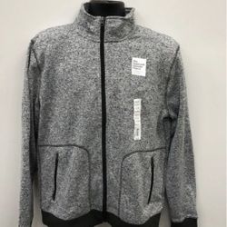NWT Sonoma Men's Gray Zipper Jacket Size L MSRP $40