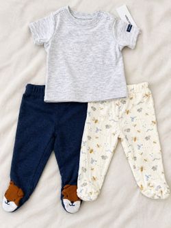 Calvin Klein Carter’s Baby Bundle 3pc | Little Gentleman Outfit 3-6 Months