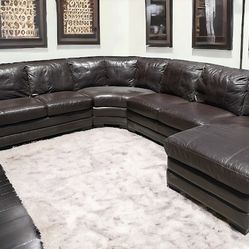 Free Delivery Brown Sectional Couch 