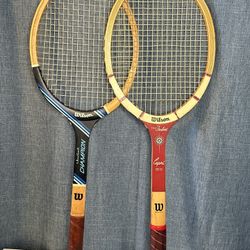 Vintage Wilson Tennis Rackets