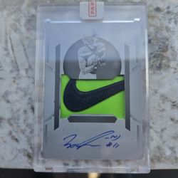 JAXON SMITH NJIGBA ROOKIE CARD PRINTING PLATE 