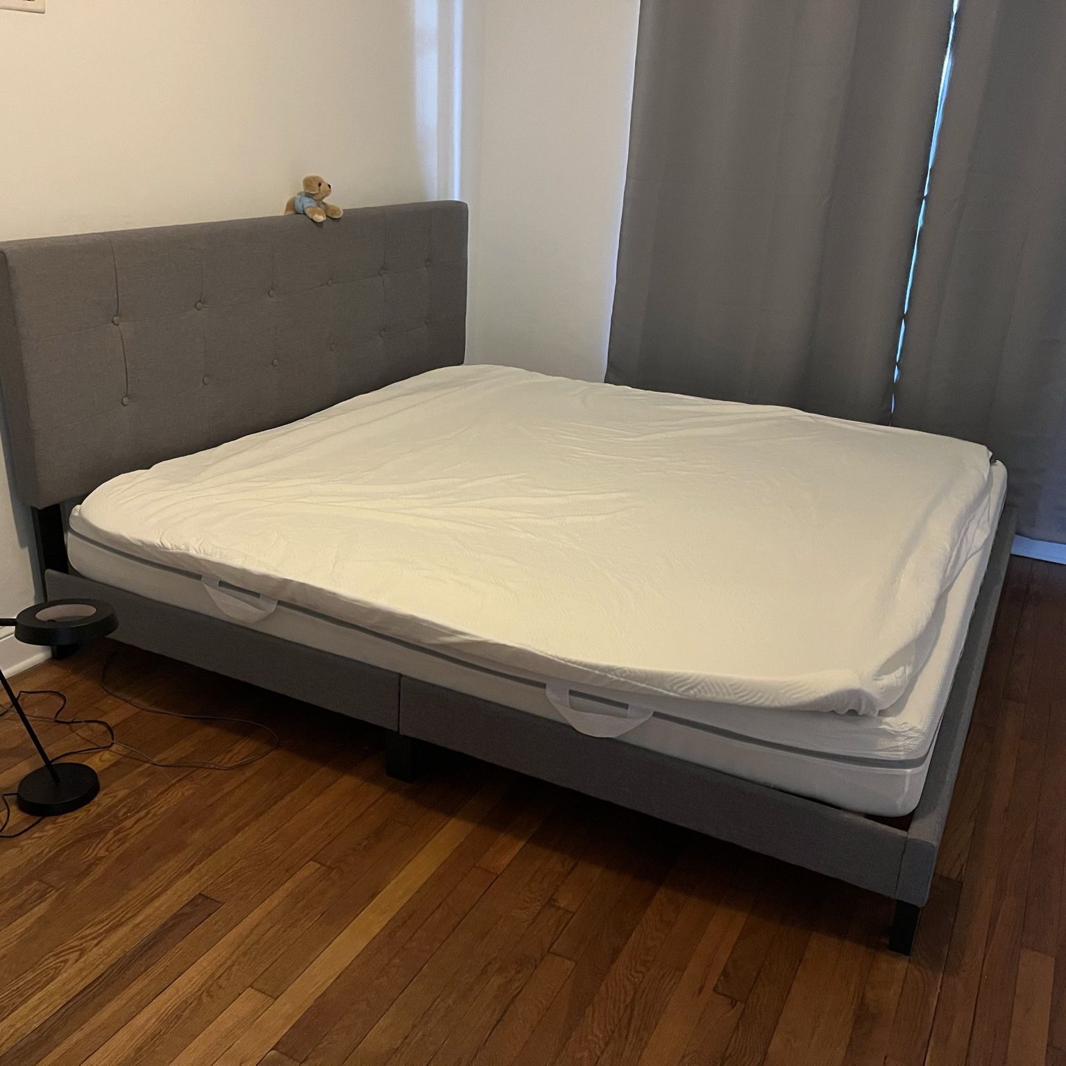 Bed Frame, Mattress, and Mattress Topper - King Size  - One Price For All Three