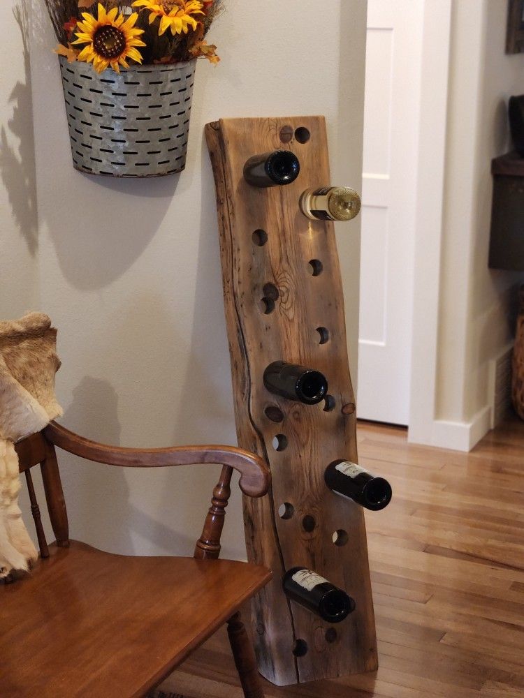 French Style Riddling Rack From Reclaimed Old Wood