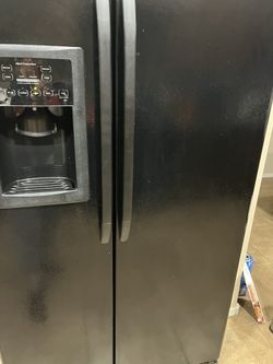 GE  Black  Refrigerator  