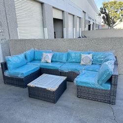 7pc Outdoor Patio Furniture Set 