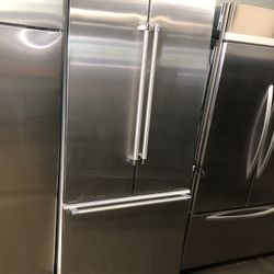 Thermador 36” Built In Stainless Steel French Style Refrigerator 
