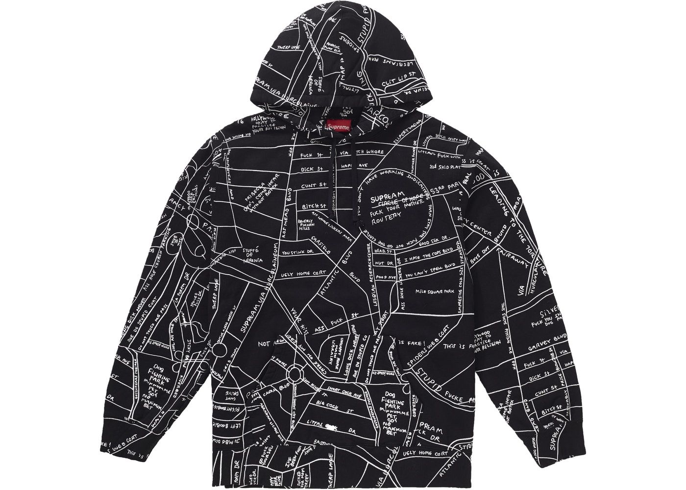 Supreme Gonz Embroidered Map Hoodie Medium