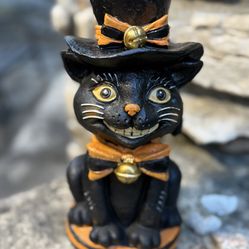 Vintage Style Halloween Cat 
