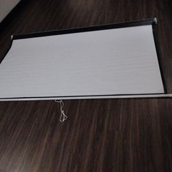 Manual Projector Screen Pull Down HD Movie Screen Size: 85''x47''