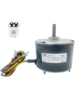 1/4HP Condenser Motor, 1100 RPM 208-230V 48Frame with Capacitor, OEM