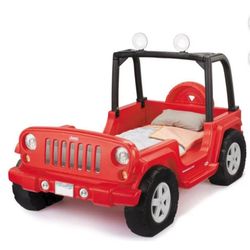 Little Tikes Jeep Wrangler Toddler-to-twin Convertible Bed Red