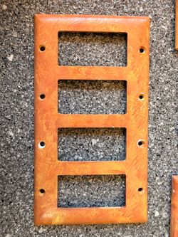 Custom African Art Light Switches covers