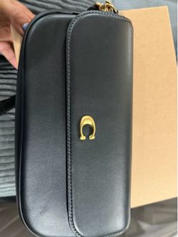 Coach Brook Flap Chain Bag Black