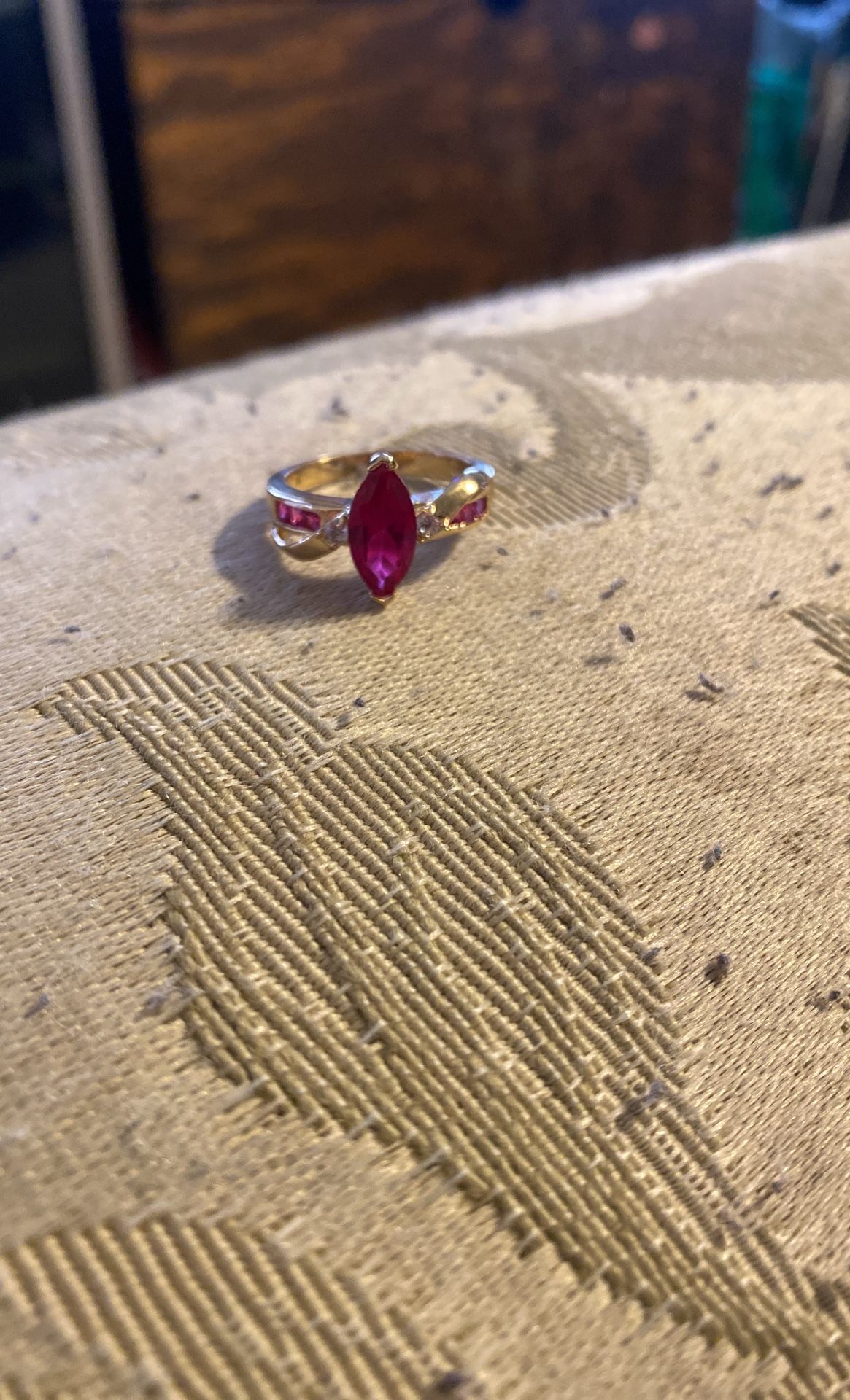 14kt Gold Ring With Ruby
