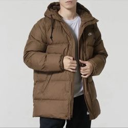 Nike NSW Sportswear Club Puffer Parka Jacket Down Fill IB2973-235 LARGE NWT