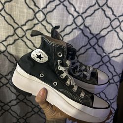 Converse platforms navy blue