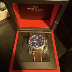 Tissot Chrono XL Blue Dial Brown Leather Men's Watch T1(contact info removed)0