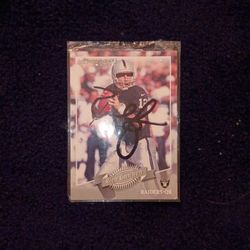 Autographed Rich Ganon 2000 DonRuss Card