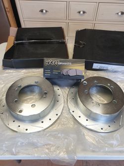 Drilled and sloted MUSTANG  rotors