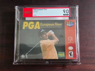 PGA European Tour Golf Nintendo 64 N64 Brand NEW Sealed Graded 9.0A Seal Rare PSA NEW