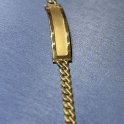 Gold ID Bracelet 