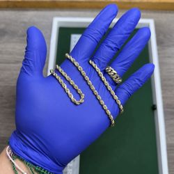 14K Gold Rope Chain 24”