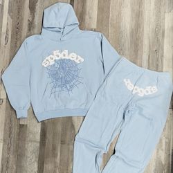 Spider Sweatsuit Full Set Blue 