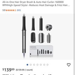 All-in-One Hair Dryer Brush & Auto Hair Curler