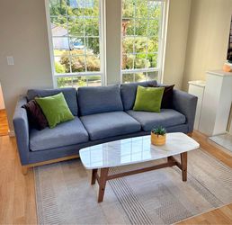Crate & Barrel 96” Gray Sofa Great Condition