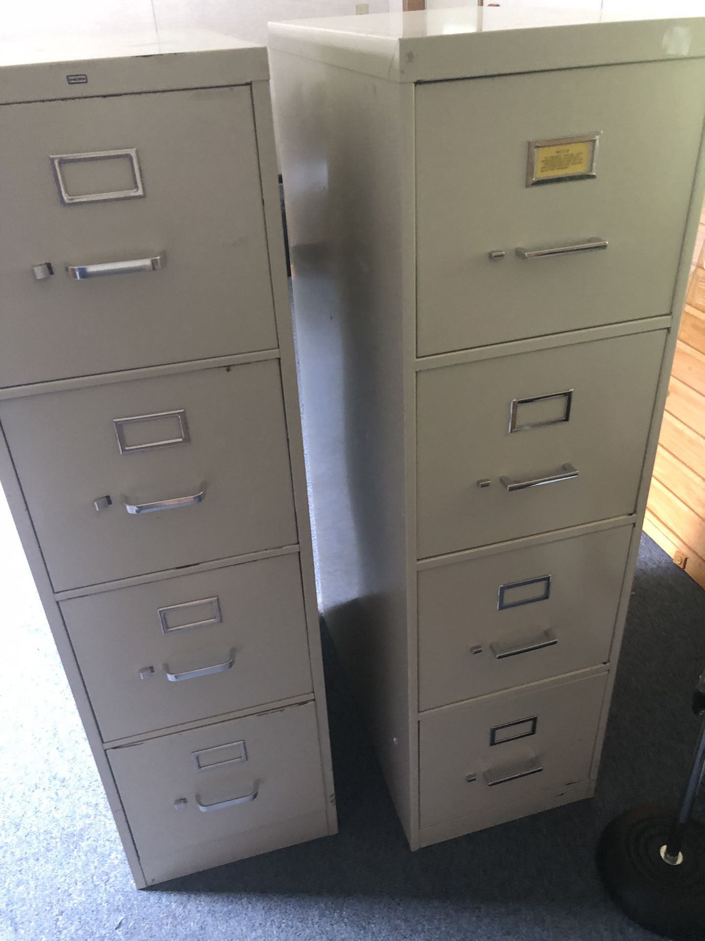 Four drawer Metal filing cabinets