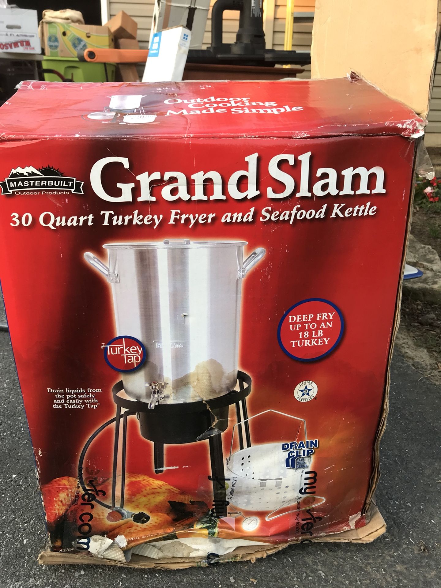 Masterbuilt Grand Slam 30 Qt. Turkey Fryer / Seafood Kettle -New in Box - Marietta Pick Up