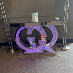 Gucçi Mirrored Console Table With 6 Colors 🥳$49 Down🍂not Credit Needed 🫶🏽same Day Delivery 