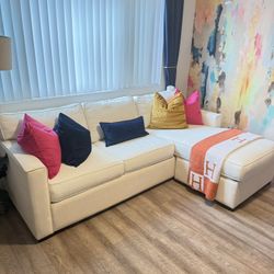 Sleeper Sofa Couch - Reversible Chaise 