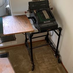 Old Antique Adding Machine 