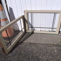 Leaded Glass Windows 28x17&30×21