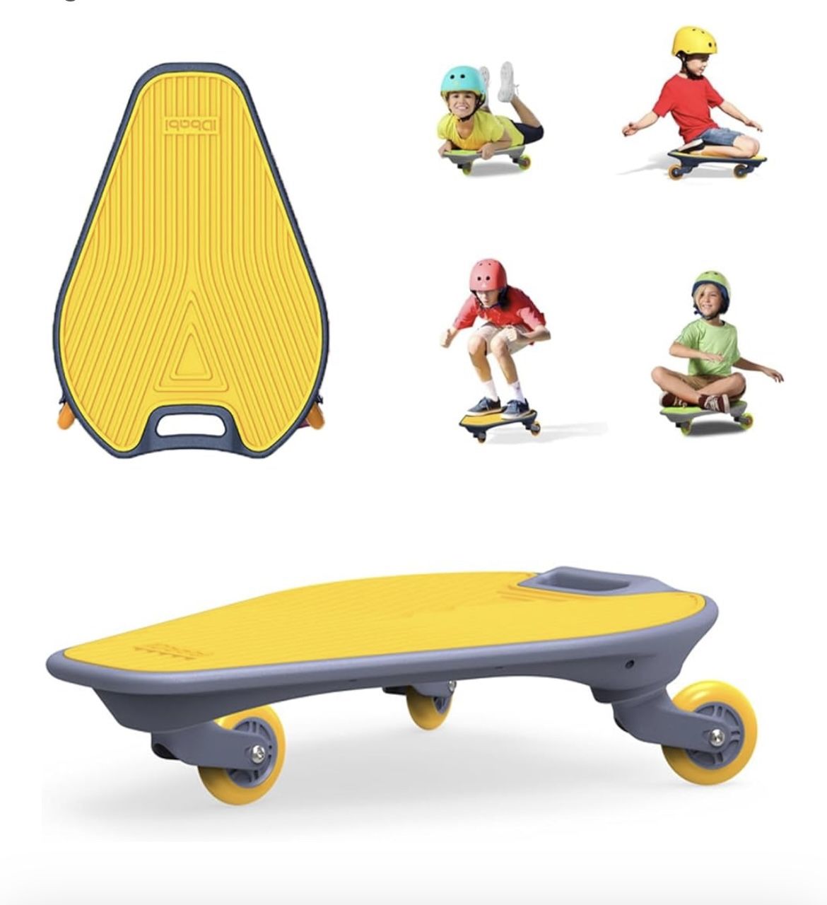 Fish Shaped Skateboard - Durable Nylon Wheel Rack, Twist Drive Skate, Fun and Safe Twisting Skateboa