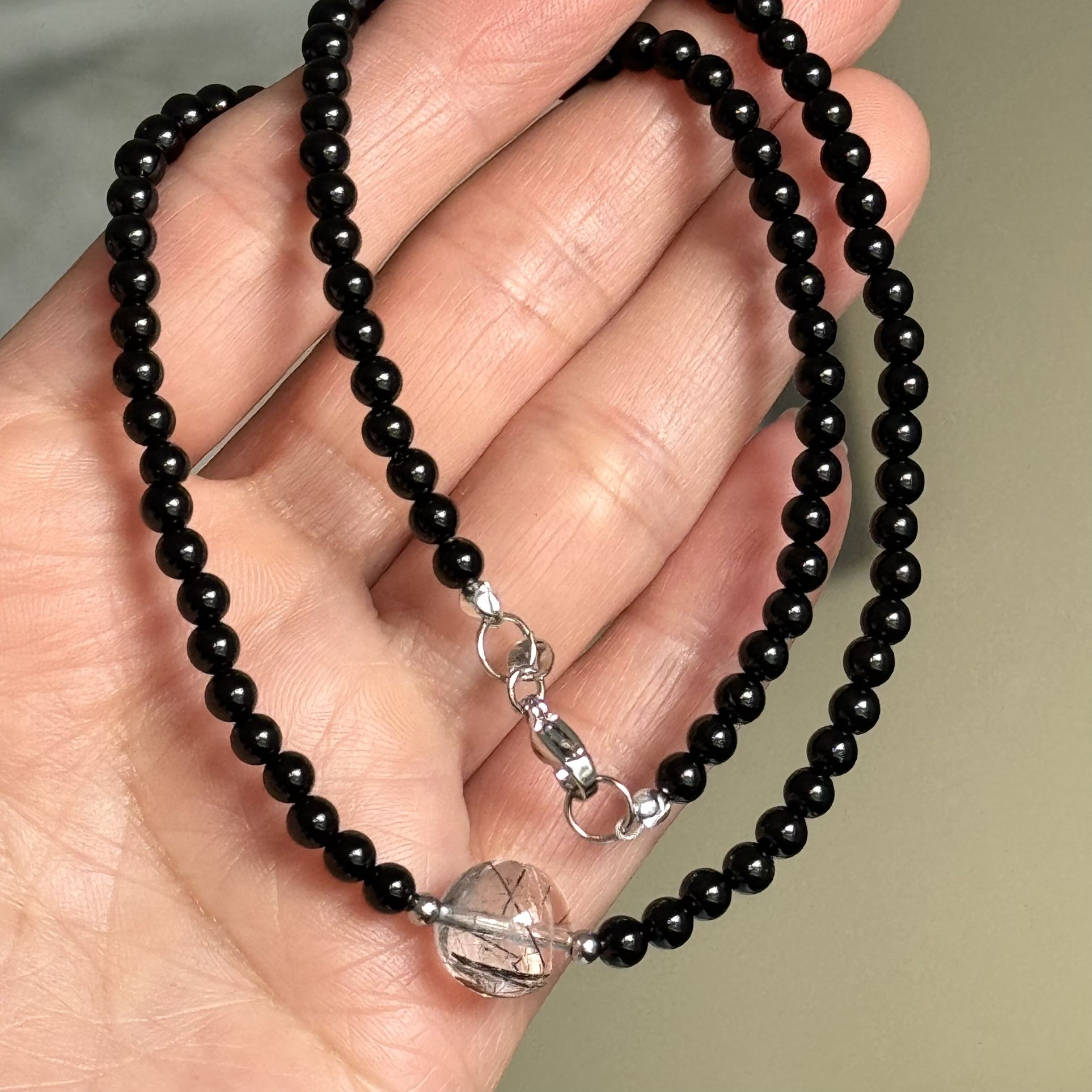 Black Tourmaline & Black Rutile