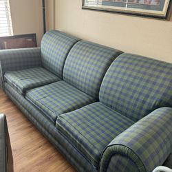 Plaid Sofa Bed