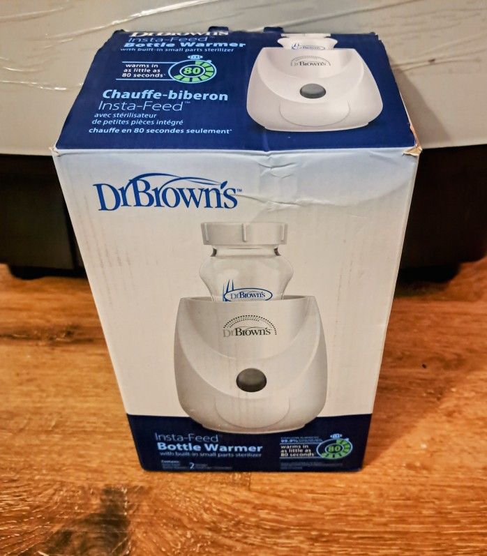 Dr.Brown's Insta-Feed Baby Bottle Warmer Sterilizer for Baby Bottles Opn Box New