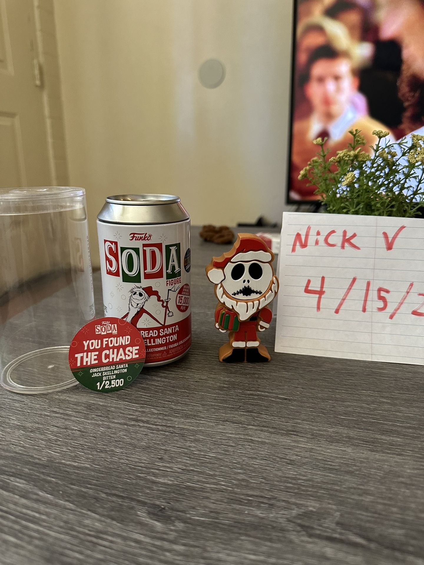 Gingerbread Santa Jack Skellington Funko Soda 