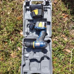 Ryobi Cordless Drill, 2 Batteries And A Charger