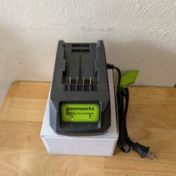greenworks.  24V LITHIUM-ION BATTERY CHARGER 